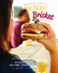 Bruegger's Breakfast Brisket Sandwich