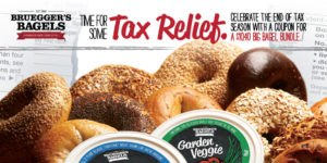 Bruegger's Tax Relief Big Bagel Bundle Sale